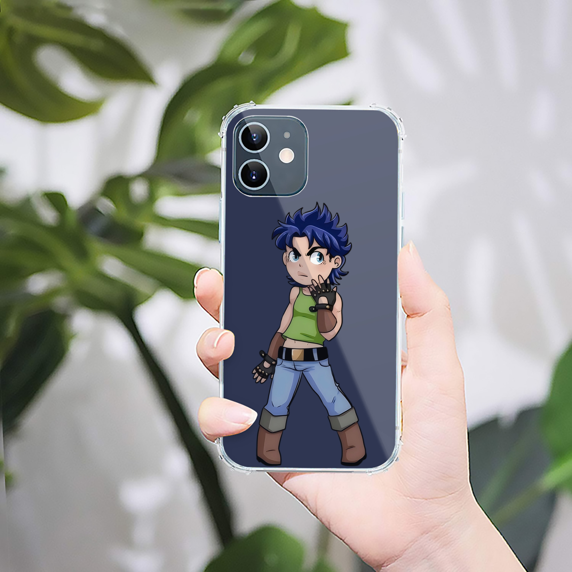 （画像用） ジョジョの奇妙な冒険 広瀨康一 JoJo's Bizarre Adventure Hirose Koichi 【iPhone 12シリーズ対応】透明スマホケース（クリアソフトケース）